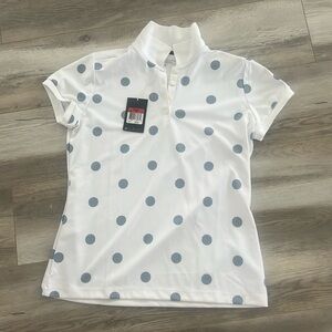 Women’s Nike Golf Tour Performance Dri-Fit Polka Dot Shirt - New with Tags